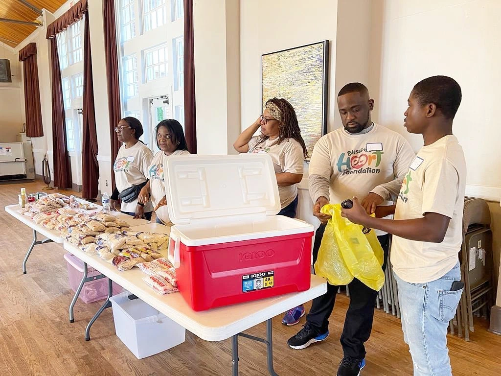Blessings Heart Foundation volunteers serving families