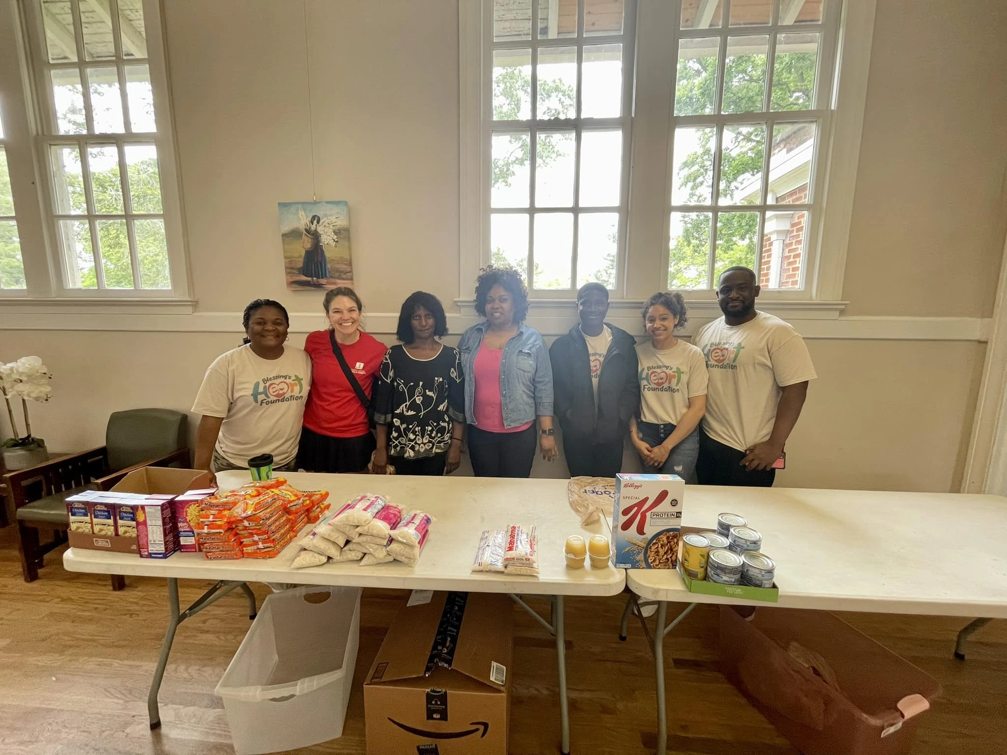 Blessings Heart Foundation food pantry team