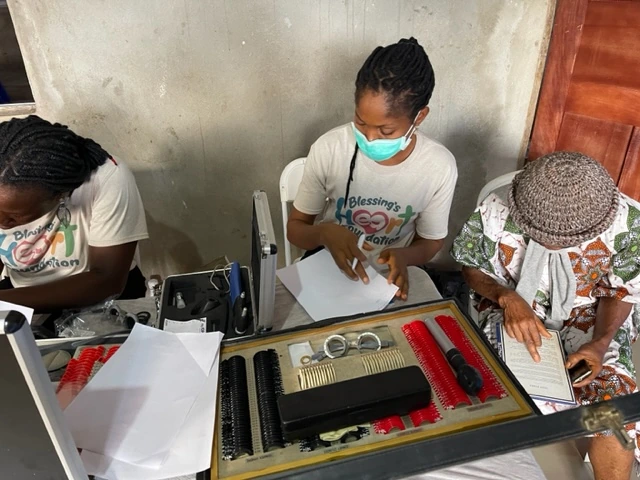 Medical mission eye clinic