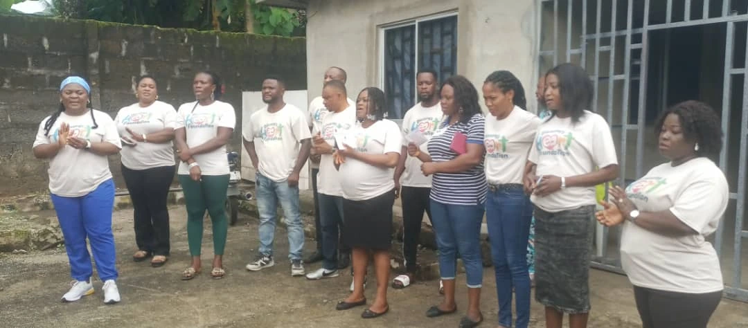 Blessings Heart Foundation medical mission team addressing community members